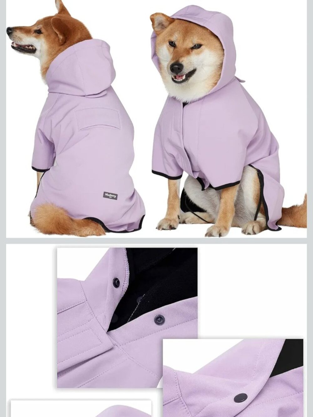 Blueberry Pet Raincoat